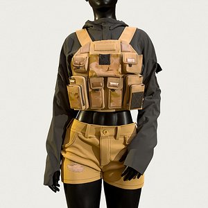 3D model Army Girl