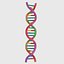 Wissenschaftliche Ikone Spirale der DNA