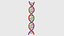 Wissenschaftliche Ikone Spirale der DNA