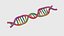 Wissenschaftliche Ikone Spirale der DNA