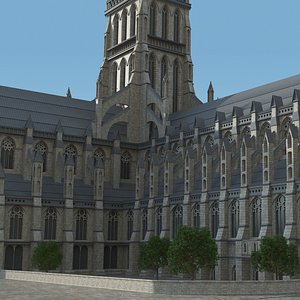 old st pauls cathedral 3D model
