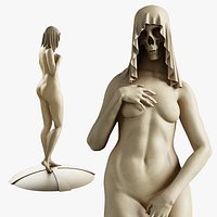Statuary Veil Figure Venus