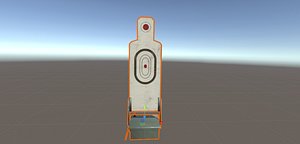3D target shooting range model
