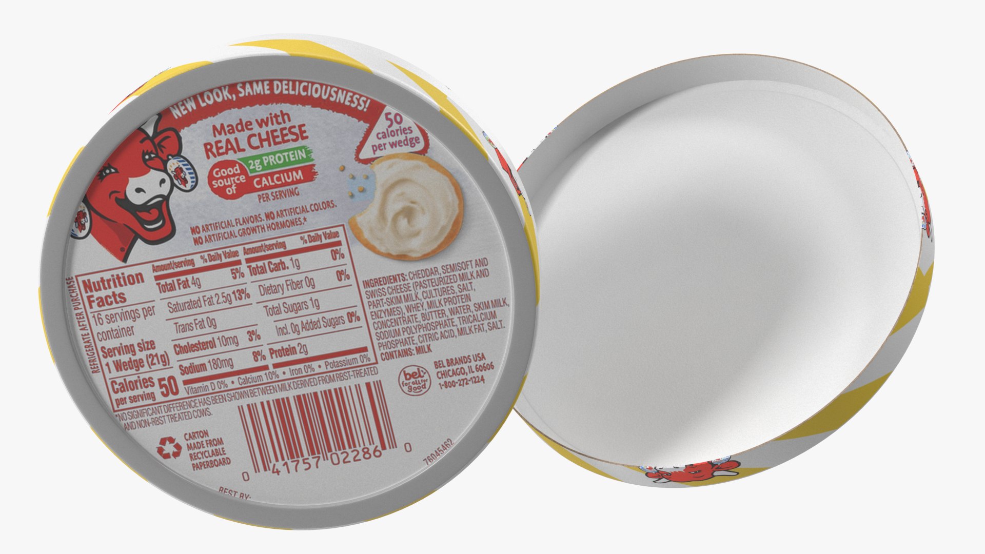 3D Package of Creamy Cheese Laughing Cow Cheddar https://p.turbosquid.com/ts-thumb/KZ/6MEOvH/H8/packageofcreamycheeselaughingcowcheddarmb3dmodel013/jpg/1700809001/1920x1080/fit_q87/0cd0c5c5c1813621bf430170dd302352bc6fcc0c/packageofcreamycheeselaughingcowcheddarmb3dmodel013.jpg