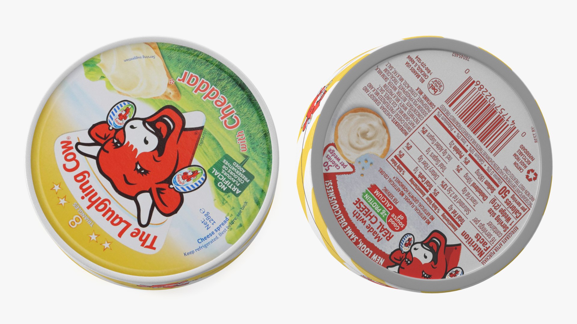 3D Package of Creamy Cheese Laughing Cow Cheddar https://p.turbosquid.com/ts-thumb/KZ/6MEOvH/d2/packageofcreamycheeselaughingcowcheddarmb3dmodel012/jpg/1700808994/1920x1080/fit_q87/d02b8001d6a48a0a45d754a118a697f07023e41c/packageofcreamycheeselaughingcowcheddarmb3dmodel012.jpg