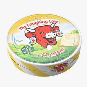 3D Package of Creamy Cheese Laughing Cow Cheddar