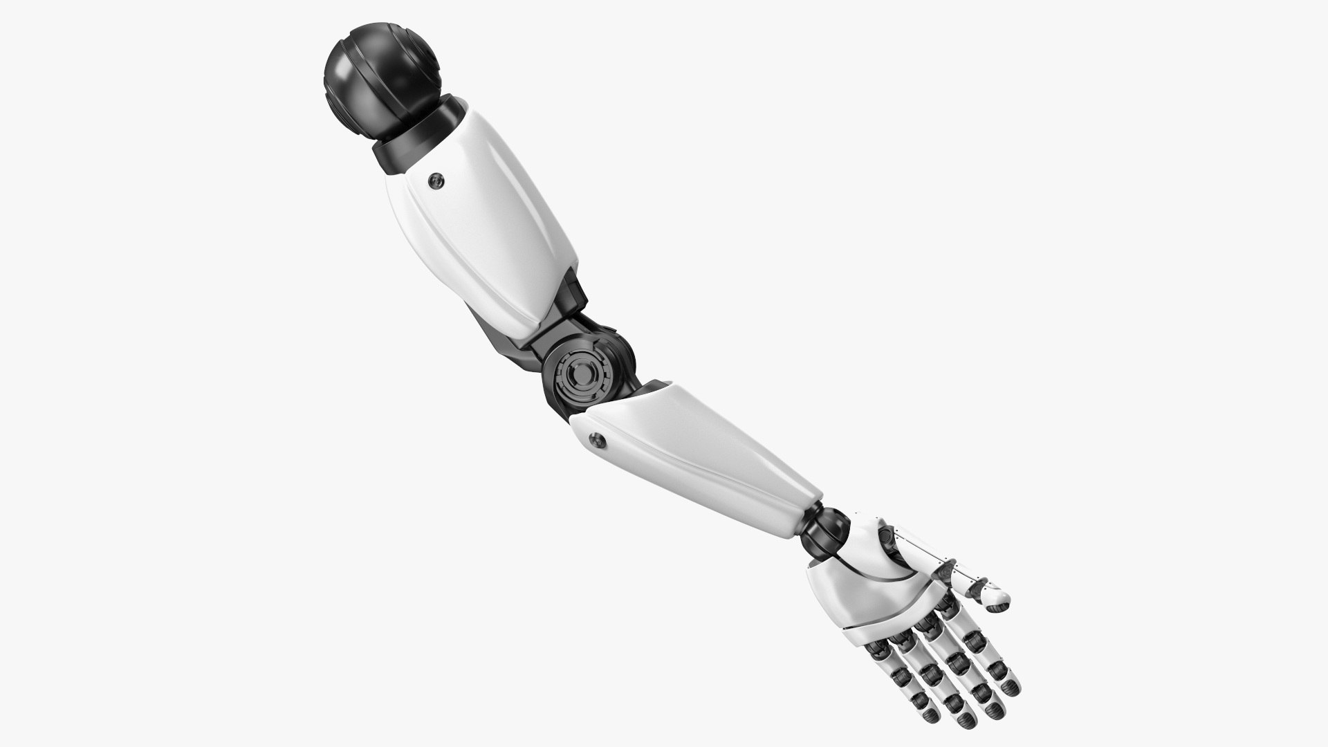 Sci Fi Robot Arm Rigged for Maya 3D model preview