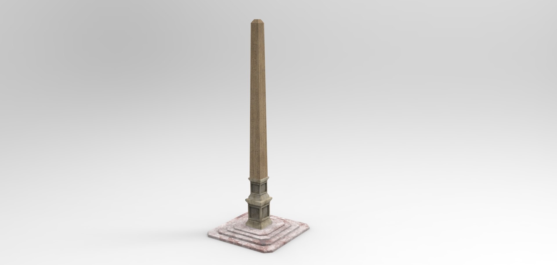 3d obelisk asset tiberlab model