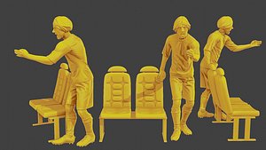 3D Soccer Player SP 015 model