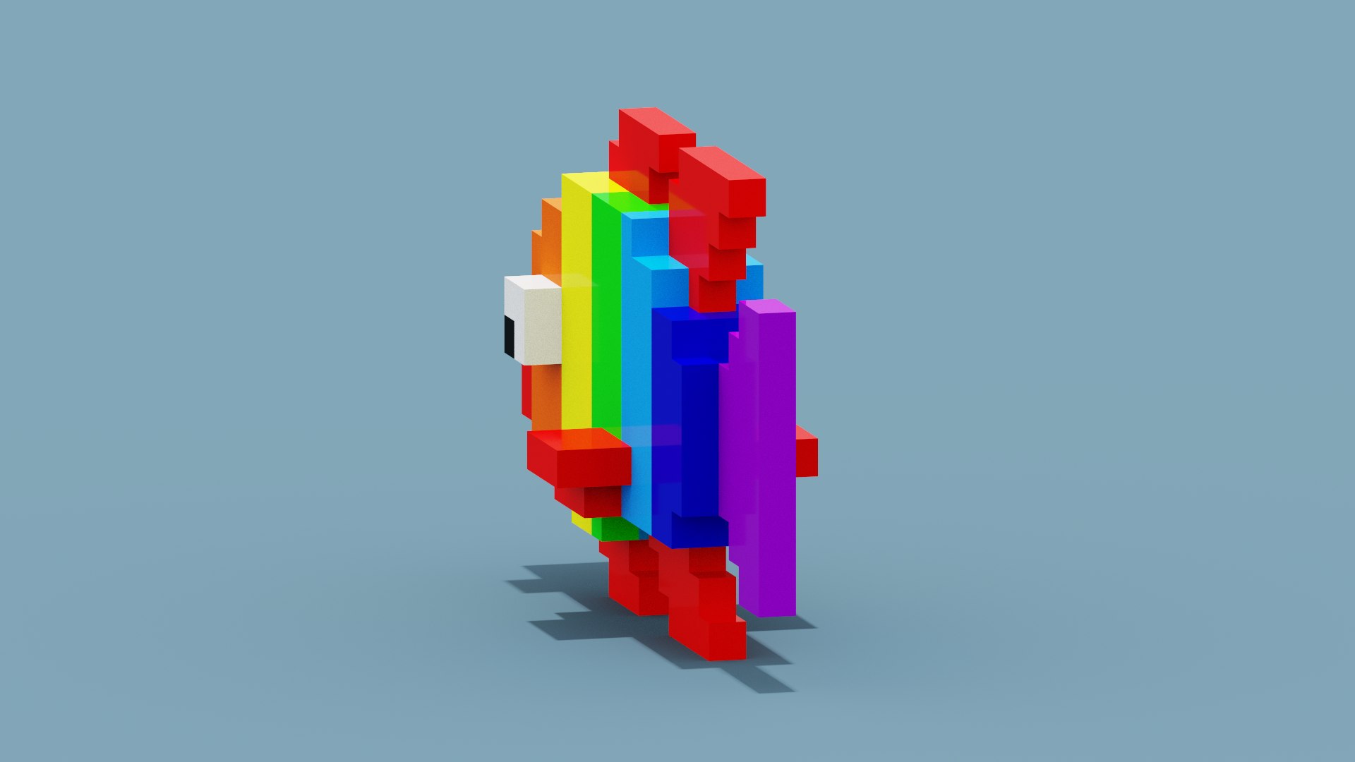 Voxel Colorful Fish 3D Model - TurboSquid 1976052