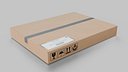 Cardboard Rectangular Flat Box - Rigged and Fully Customizable