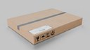 Cardboard Rectangular Flat Box - Rigged and Fully Customizable