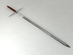 3d medieval sword model