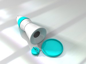 3D portable clean water bottle model
