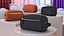Closed Leather Cosmetic Bag Black 3D model