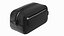 Closed Leather Cosmetic Bag Black 3D model