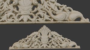 Decorative Ornamental Arch Scan 3D model