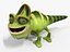 Chameleon Toon Rigged Low-poly 3D model 3D model
