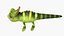 Chameleon Toon Rigged Low-poly 3D model 3D model