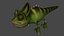 Chameleon Toon Rigged Low-poly 3D model 3D model