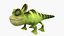 Chameleon Toon Rigged Low-poly 3D model 3D model