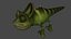 Chameleon Toon Rigged Low-poly 3D model 3D model
