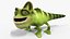 Chameleon Toon Rigged Low-poly 3D model 3D model