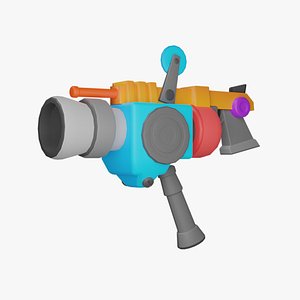 Space Cartoon Gun 3D model