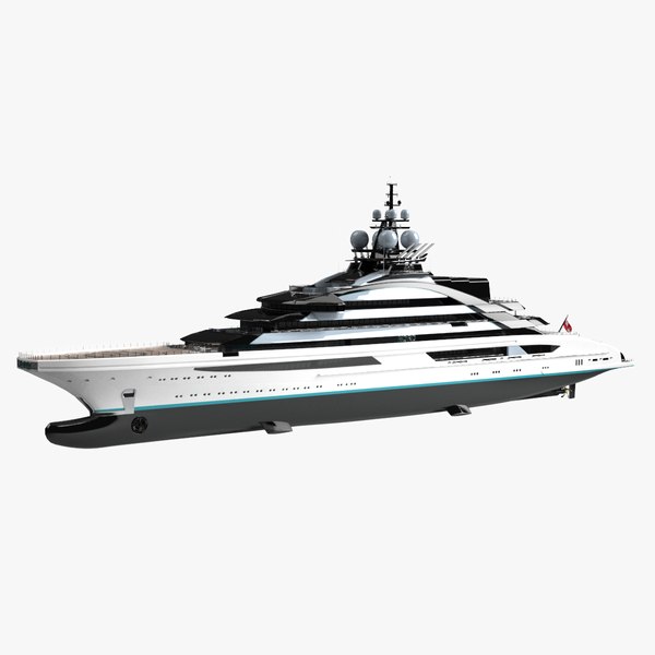 Nord Superyacht Night Scene1 3D model