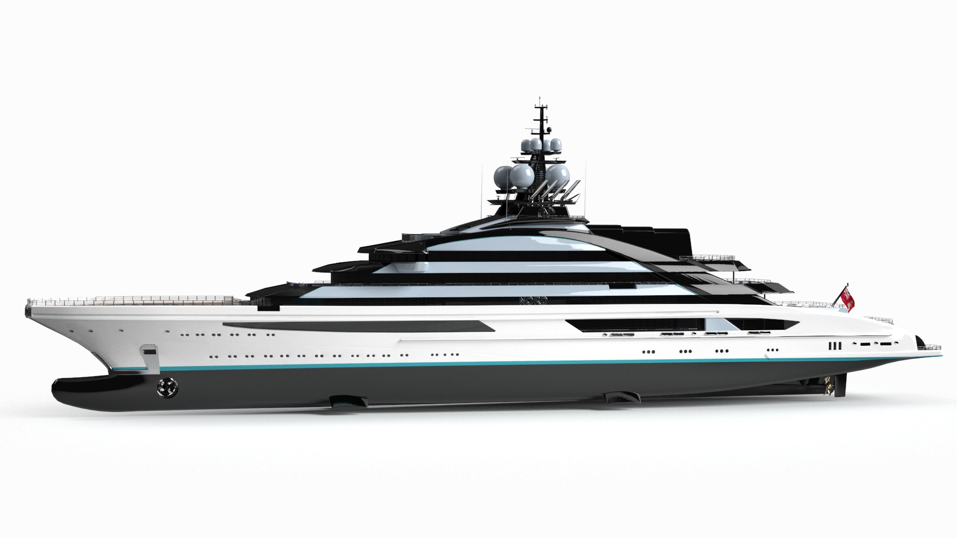 Nord Superyacht Night Scene(1) 3D Model - TurboSquid 2203214