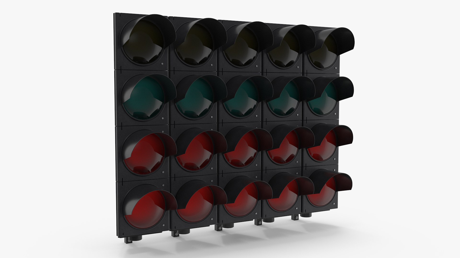Racing Start Lights Off 3D model preview