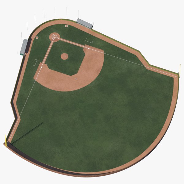 baseball field brick wall model