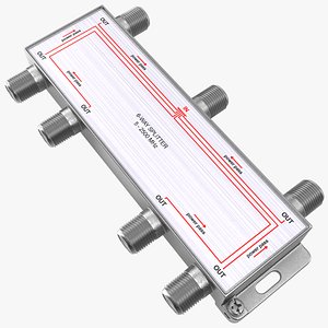 Coaxial Splitter F Type 6 Way