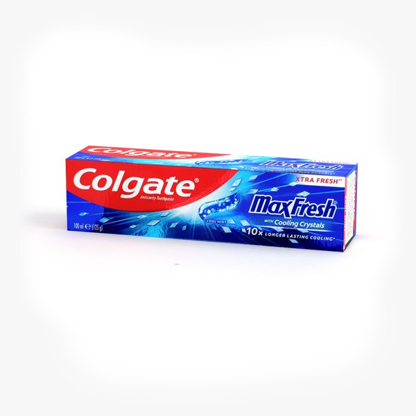 3D модель Зубная паста Colgate Max Fresh Cooling Crystals 100 мл 2024 ...