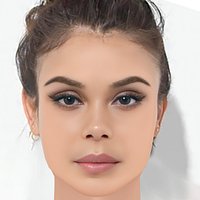 Nathalie Kelley Head - No Hair - Low poly head for game