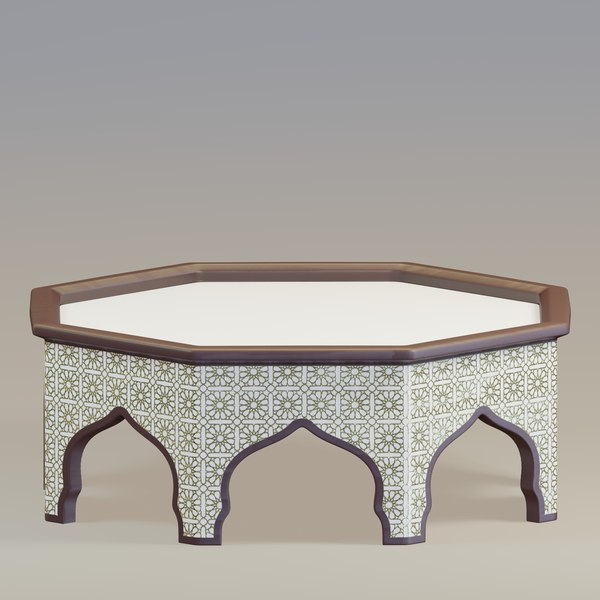 Moroccan accent table model - TurboSquid 1734520