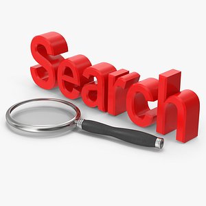 3D model Search And Magnifying Glass