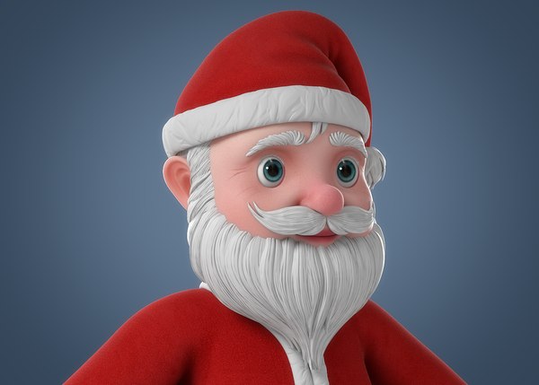 Cartoon santa claus character 3D model - TurboSquid 1337809