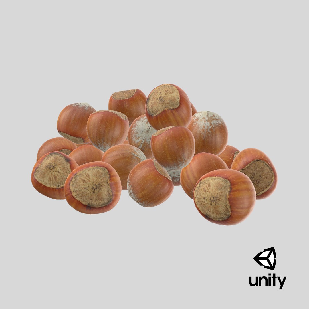 Hazelnuts in Shell 3D model https://p.turbosquid.com/ts-thumb/KZ/oapnL8/hU/stemcell_unity_render/png/1729532008/1920x1080/fit_q87/506a177ebec0a3ecc4fb7806afe73584605c42d5/stemcell_unity_render.jpg