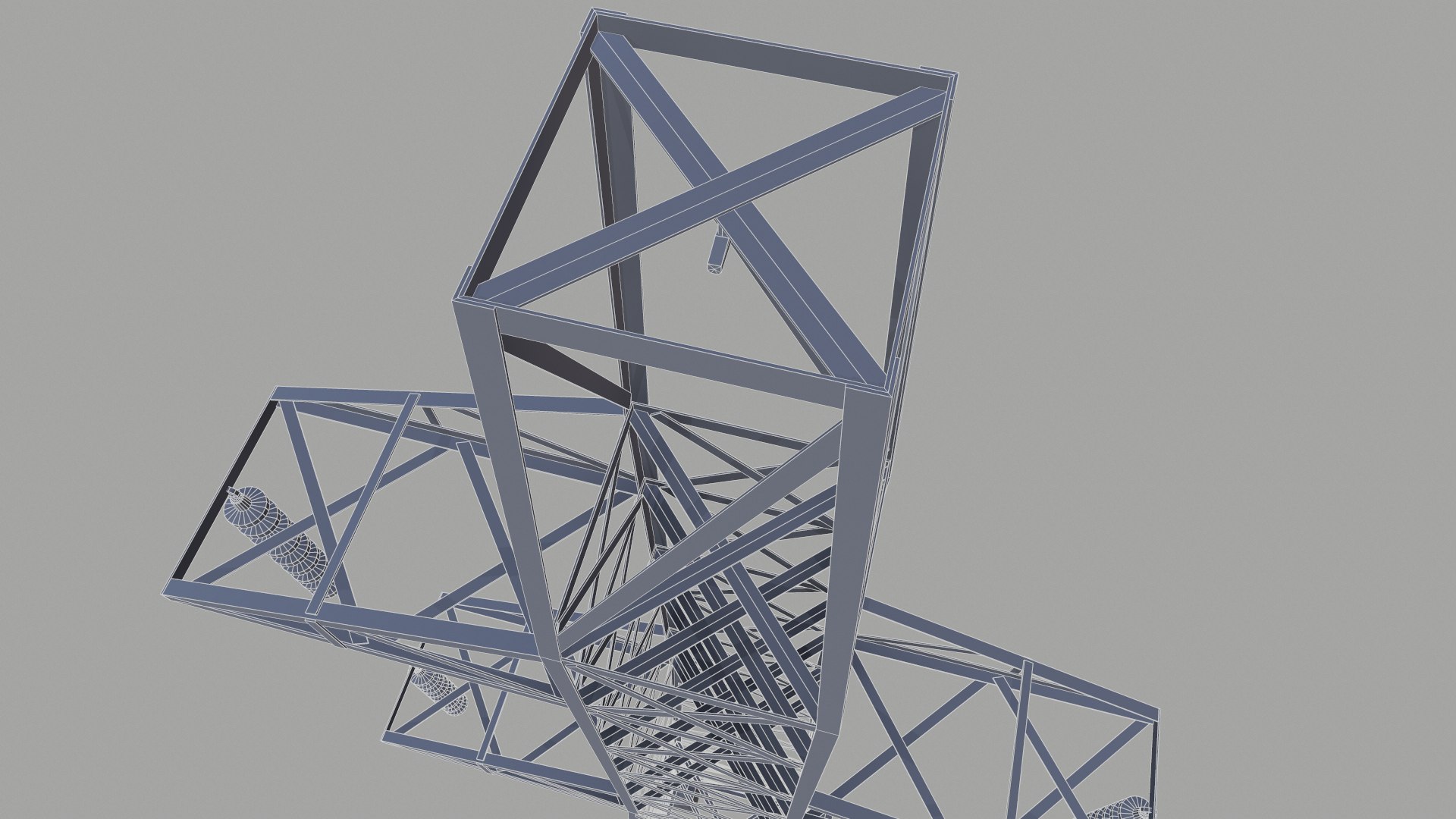 3D Model Transmission Tower 132kv Lowpoly - TurboSquid 2073644