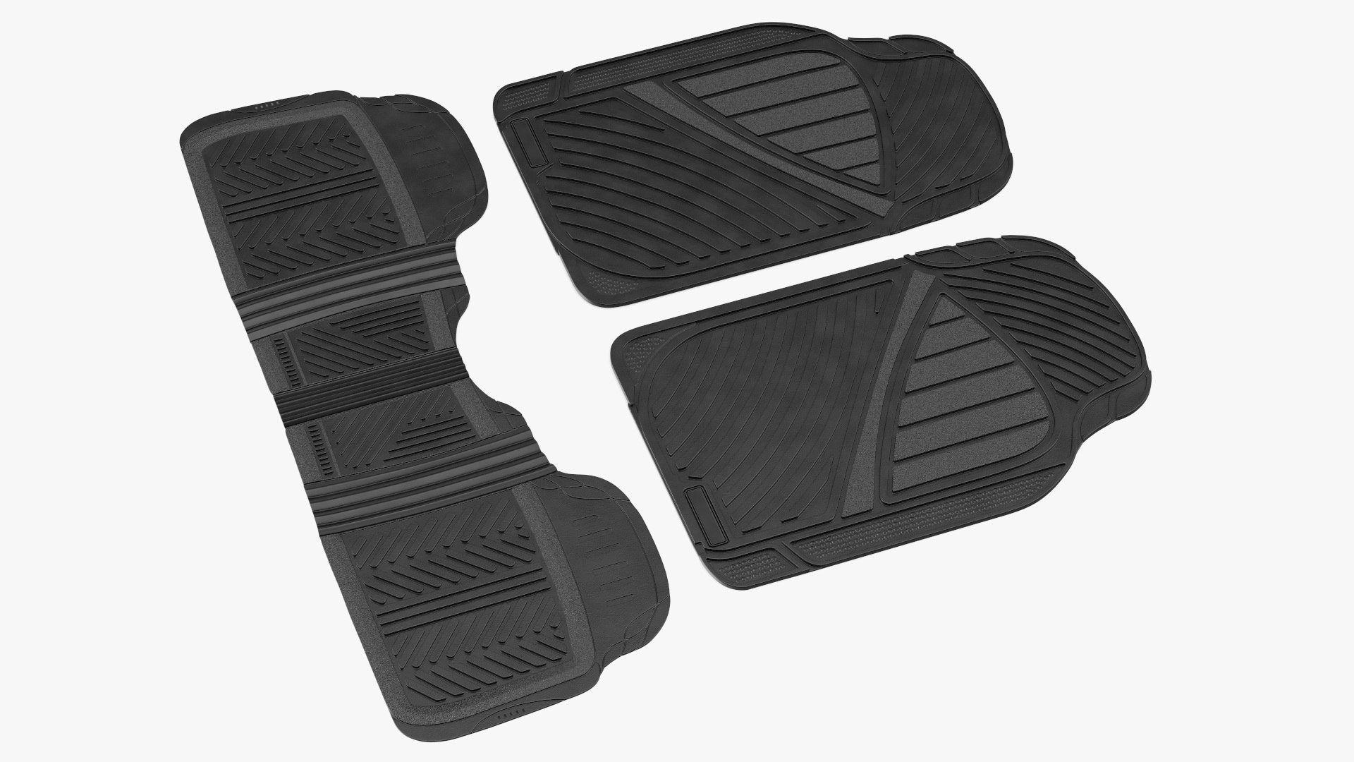 All-Season Rubber Car Mats 3D model preview