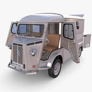 3D model Citroen HY Gray with interior