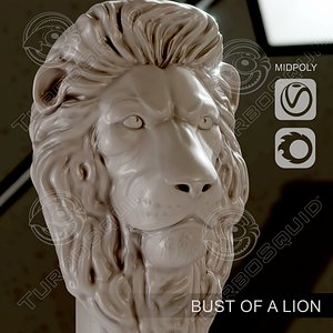 Bust of a lion
