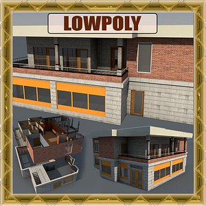 building interior house 3d model