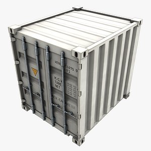 10ft Shipping Container - White