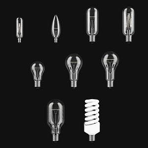 3d model bulbs