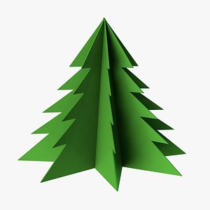 3D Minimalist Paper Christmas Tree