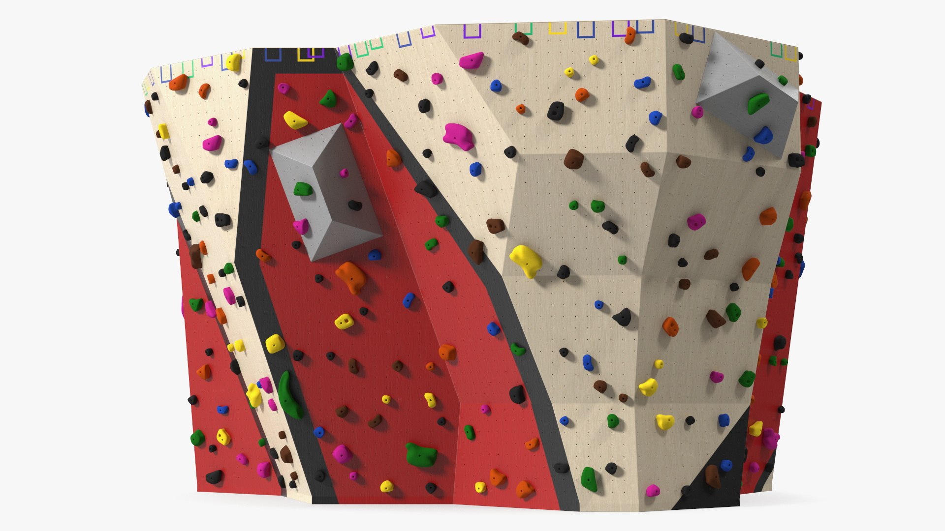 Bouldering Wall 3D model preview