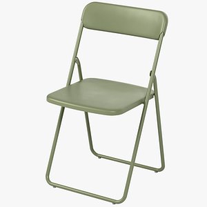 Vihals folding chair green 3D model