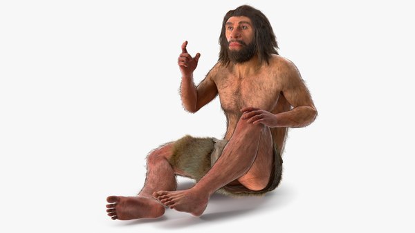 Neanderthal T-Pose Fur 3D model - TurboSquid 2089909